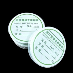 WIRE0011- ARNA’S 1 ROLL OF 0.4 MM GOLD PLATED COPPER WIRE FOR JEWELLERY MAKING