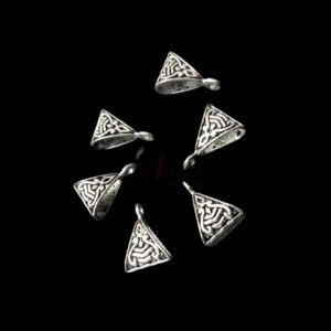 CAPs0011 ARNAS 35 PCs PACK OF SILVER OXIDIZED GERMAN SILVER CONNECTORS | LOOPS FOR JEWELLERY MAKING – 25 GM PACK