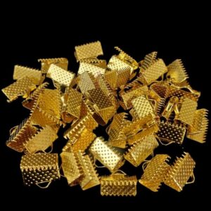 CONNECTOR0040- ARNA’S 30 PCs PACK OF 10 X 5 MM GOLDEN BRASS METAL CONNECTOR FOR JEWELLERY MAKING