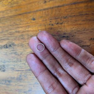 FINDINGS0047- ARNAS 360 PCs  PACK OF 8 MM BRIGHT SILVER METAL JUMPRING FOR JEWELLERY MAKING- 25 GRAMS PACK