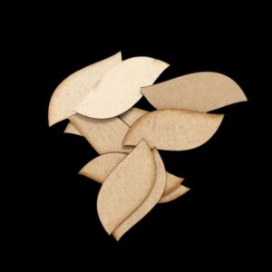 MDF0068- ARNAS 10 PCs PACK OF 4.5 CM X 1.8 CM SMALL TRAPEZIUM MOTIF MDF BOARD CUTOUT FOR EARRINGS MAKING | CRAFTING MATERIAL