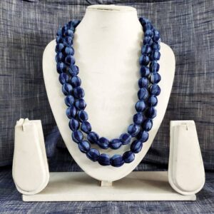 2layertassel0011 – 1 PC PACK OF MIX BLUE COLOR DOUBLE LAYER TASSEL