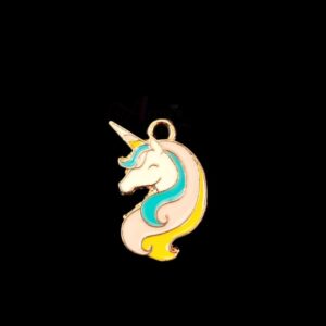 ECHARMS0175- ARNAS 2 PCS PACK OF ANTIQUE GOLDEN CUTE C HORSE MOTIF CHARMS FOR NECKLACE | BRACELET | RAKHI MAKING