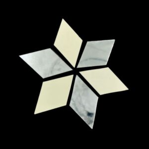 JMIRROR0008 - ARNAS  8 PCs PACK OF SMALL DIAMOND MOTIF EMBROIDERY MIRROR | CRAFTING MIRROR (25 GM)