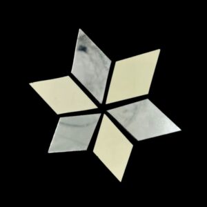 JMIRROR0009 - ARNAS 15 PCs PACK OF SMALL DIAMOND MOTIF EMBROIDERY MIRROR | CRAFTING MIRROR (25 GM)