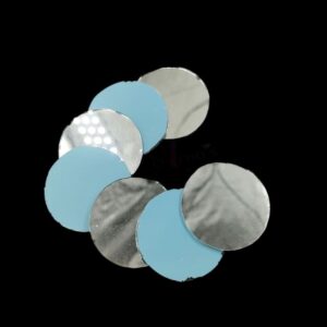 JMIRROR0011 - ARNAS 5 PCs PACK OF SMALL CIRCLE MOTIF EMBROIDERY MIRROR | CRAFTING MIRROR (25 GM)