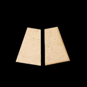 MDF0072- ARNAS 10 PCs PACK OF 3.5 CM X 2.5 CM SMALL TRAPEZIUM MOTIF MDF BOARD CUTOUT FOR EARRINGS MAKING | CRAFTING MATERIAL