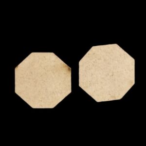 MDF0075- ARNAS 10 PCs PACK OF 3.0 CM X 3.0 CM SMALL TRAPEZIUM MOTIF MDF BOARD CUTOUT FOR EARRINGS MAKING | CRAFTING MATERIAL