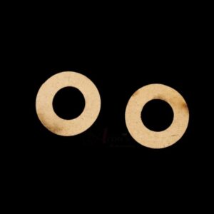 MDF0083- ARNAS 10 PCs PACK OF 2.5 CM X 2.5 CM SMALL ROUND MOTIF MDF BOARD CUTOUT FOR EARRINGS MAKING | CRAFTING MATERIAL