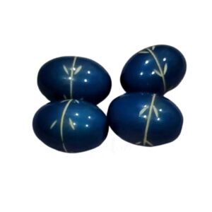 ARNAS 4 PCs PACK OF MIDNIGHT BLUE ELLIPSOID MOTIVE CHEMICAL BEADS