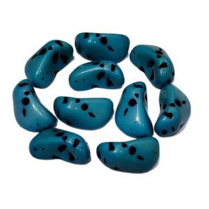 ARNAS 4 PCs PACK OF COBALT BLUE IRREGULAR STONE MOTIVE CHEMICAL BEADS