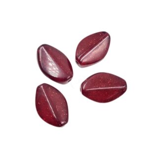 ARNAS 4 PCs PACK OF MAROON GEOMETRIC MOTIVE CHEMICAL BEADS