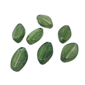 ARNAS 7 PCs PACK OF GREEN GEOMETRIC MOTIVE CHEMICAL BEADS