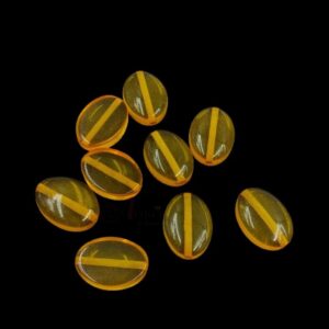 ARNAS 10 PCs PACK OF YELLOW GEOMETRIC MOTIVE CHEMICAL BEADS