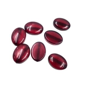 ARNAS 10 PCs PACK OF RUBY RED GEOMETRIC MOTIVE CHEMICAL BEADS