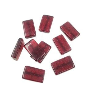 ARNAS 6 PCs PACK OF MAROON GEOMETRIC MOTIVE CHEMICAL BEADS