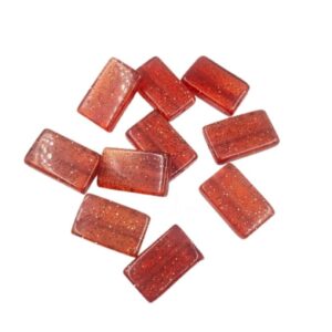 ARNAS 6 PCs PACK OF ORANGE GEOMETRIC MOTIVE CHEMICAL BEADS