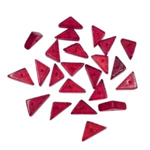 ARNAS 10 PCs PACK OF RED TRIANGULAR MOTIVE CHEMICAL BEADS