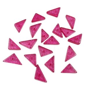 ARNAS 10 PCs PACK OF PINK TRIANGULAR MOTIVE CHEMICAL BEADS