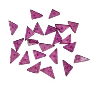 ARNAS 10 PCs PACK OF MAGENTA TRIANGULAR MOTIVE CHEMICAL BEADS