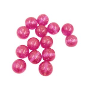 ARNAS 7 PCs PACK OF 17 MM BABY PINK SPHERE MOTIVE CHEMICAL BEADS