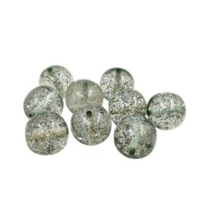 ARNAS 9 PCs PACK OF 17 MM LIGHT OLIVE SPHERE MOTIVE CHEMICAL BEADS