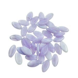 PLASTICBEADS0044- 1 PACKET PURPLE 15 X 8 MM FLAT OVAL PLASTIC BEADS (20 GM)
