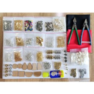 ARNAS 1 PACK OF FABRIC EAR RING MAKING KIT