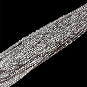 BALLCHAIN02-ARNA’S 2 METER SILVER BALL CHAIN FOR JEWELLERY MAKING | CRAFT WORK | ARI WORK