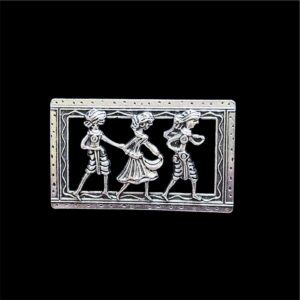 OXIS0344– ARNA'S 4 PCS PACK OF SILVER PLATED DESIGNER TRIBAL MOTIF GERMAN SILVER PENDANT