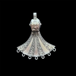 OXIS0345– ARNA'S 2 PCS PACK OF SILVER PLATED DESIGNER GERMAN SILVER PENDANT