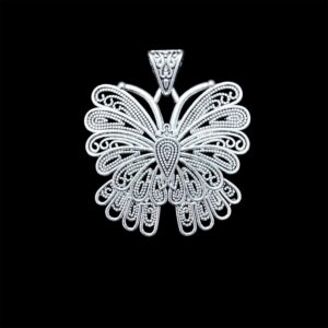 OXIS0354– 2 PCS PACK OF SILVER PLATED DESIGNER  GERMAN SILVER PENDANT