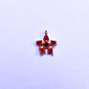 ECHARMS0186-ARNAS 1 PC PACK OF RANI PINK STAR MOTIF TINY AD PENDANT FOR JEWELLERY MAKING