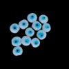 EVILEYEBEAD05- ARNAS 12 PCS PACK OF 13MM WHITE SPHERICAL EVIL EYE BEADS FOR JEWELLERY | BRACELETE | RAKHI MAKING
