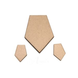 MDF0098- ARNAS 2 SETS OF GEOMETRIC MOTIF PENDANT AND EARRINGS MDF BOARD CUT OUT COMBO FOR NECKLACE AND EARRINGS MAKING| CRAFTING MATERIAL