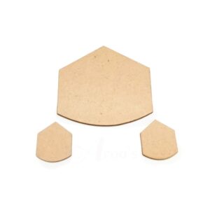 MDF0099- ARNAS 2 SETS OF GEOMETRIC MOTIF PENDANT AND EARRINGS MDF BOARD CUT OUT COMBO FOR NECKLACE AND EARRINGS MAKING| CRAFTING MATERIAL