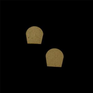 MDF0114- ARNAS 10 PCs PACK OF 2.2 CM X 2.2 CM  GEOMETRIC SHAPE MDF BOARD CUTOUT FOR EARRINGS MAKING | CRAFTING MATERIAL