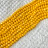 CRYSTAL0038- 1 STRAND 6MM YELLOW OPAQUE CRYSTAL BEADS