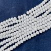 CRYSTAL0040- 1 STRAND 6MM WHITE OPAQUE CRYSTAL BEADS